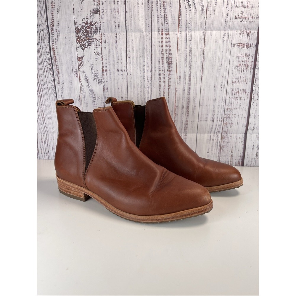 Nisolo Women's Eva Everyday Chelsea Boots Brandy Size 7.5 Versatile Comfy